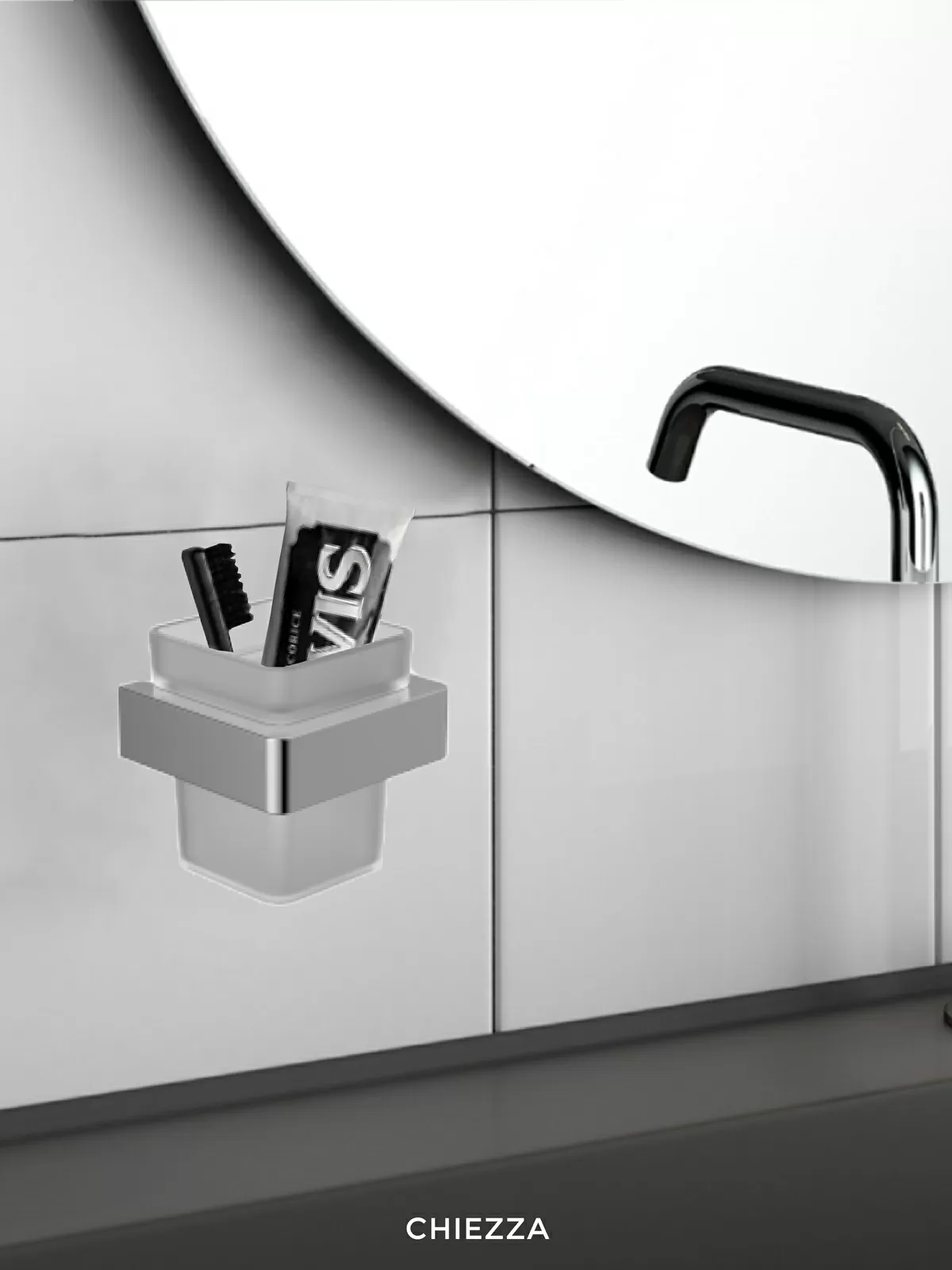 Дополнительное фото №2 Держатель для стакана,Bonivera Square Bathroom хром