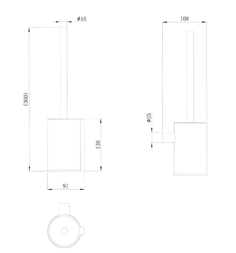 Дополнительное фото №1 Держатель для туалетной щетки Atalora Bathroom хром