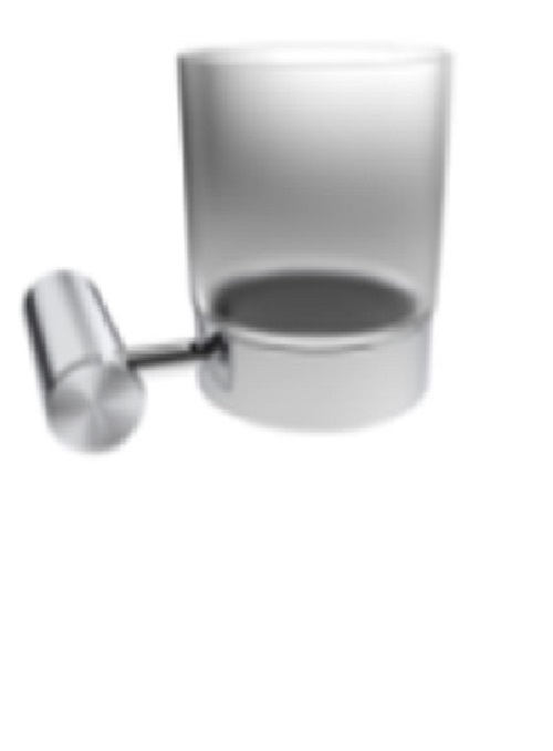 Фото Одиночный держатель для стакана Atalora Round Bathroom, хром