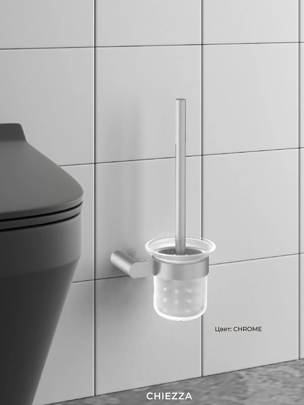 Дополнительное фото №2 Держатель для туалетной щетки Ribago Bathroom, хром