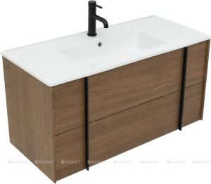 Тумба с раковиной Allen Brau Reality 100 1.32007.NO дуб с ножками черный браш, контейнеры