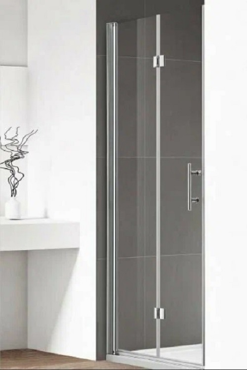 Фото Душевая дверь Cezares ECO профиль хром, стекло прозрачное 