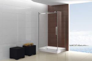 Душевой угол Cezares Stylus 120*90 профиль хром, стекло прозрачное 8мм