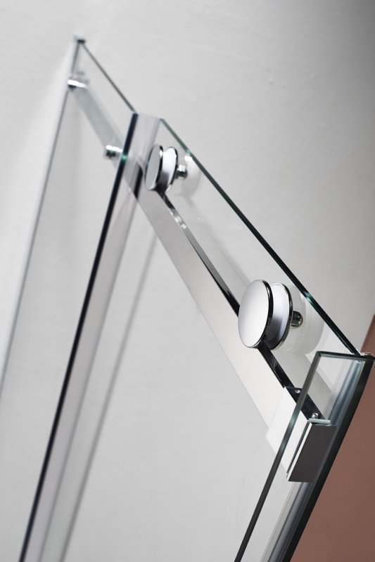 Дополнительное фото №2 Душевой угол Cezares Stylus 130*100 профиль хром, стекло прозрачное 8мм