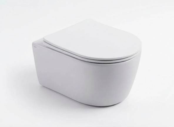 Дополнительное фото №1 Унитаз подвесной безободковый BONIVERA TORNADO P-trap,180mm с сиденьем