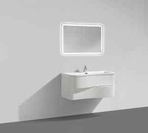 Тумба Belbagno Formica 90*50 Bianco Lucido подвесная 2ящ. с раковиной