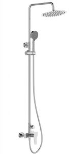 Душевая стойка Belbagno ANCONA-DOCM-CRM со смесителем, верхним и ручным душем, хром