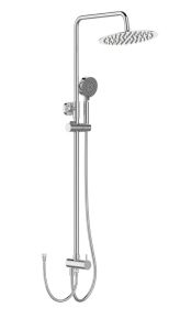 Душевая стойка Belbagno ANCONA-DOC2FD-CRM без смесителя, верхним и ручным душем, хром